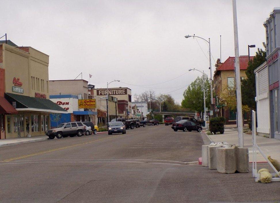 Caldwell Idaho downtown street view