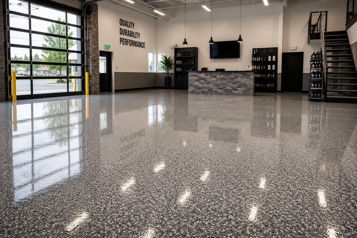 Professional concrete coating Boise ID commercial space