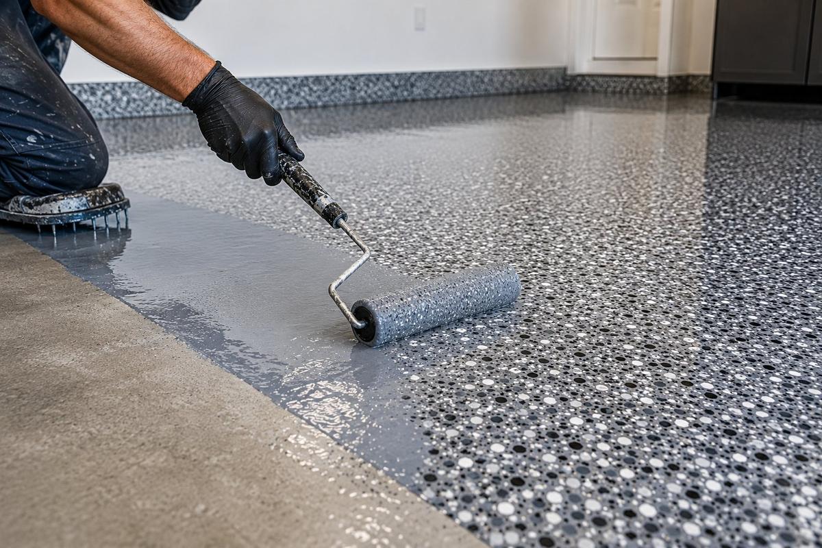 Garage floor coating installation Boise ID