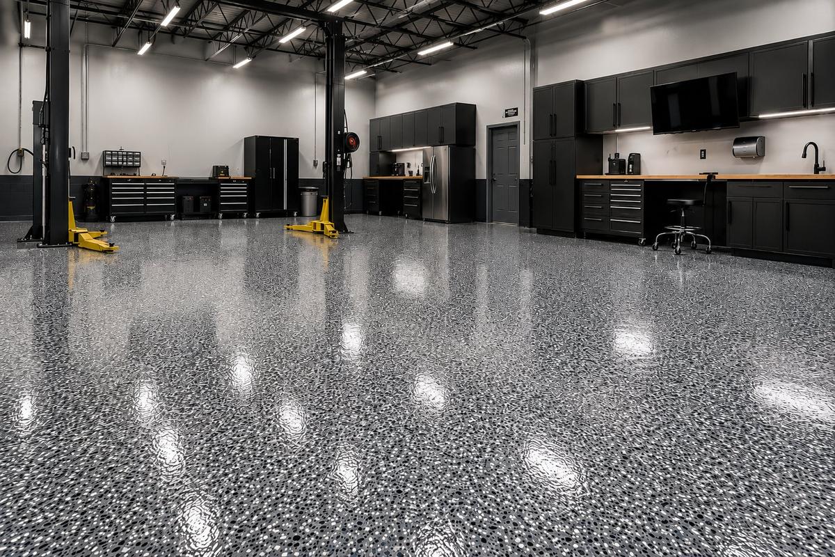 Polyaspartic floor coating Boise ID